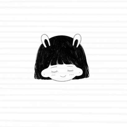 黑白超萌卡通女生头像！6张软萌感拉满的可爱头像