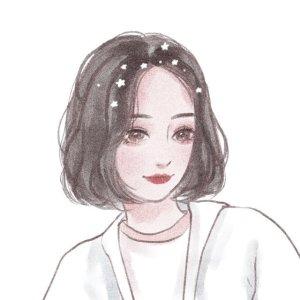 18张简约清新的女生手绘微信头像 氛围感拉满