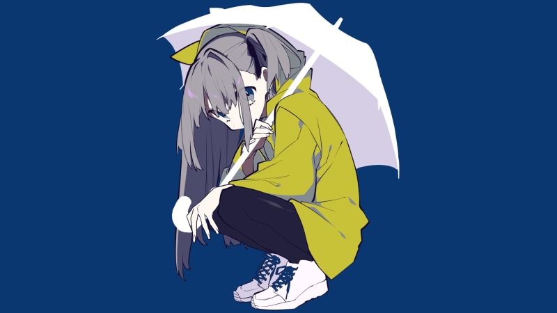 绝美动漫壁纸合集 银发蓝调少女氛围感拉满