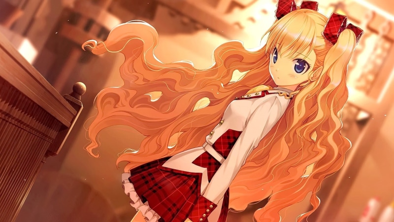 蓝眼睛金发少女与旋转木马还有抽象猫！超治愈动漫风壁纸合集