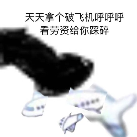 熊猫头玩飞机表情包合集