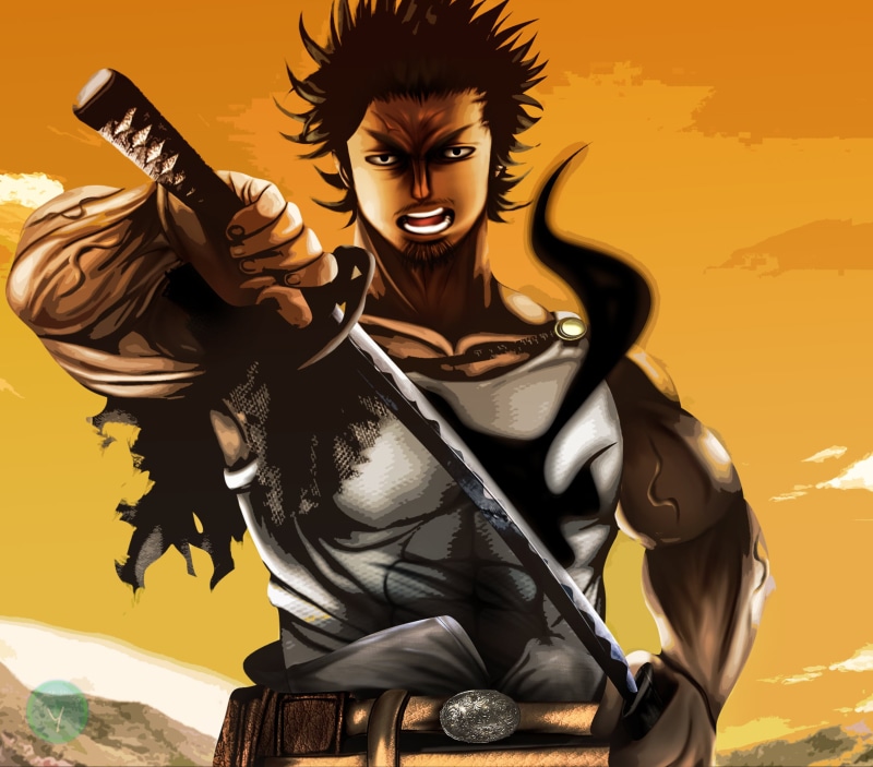 黑色五叶草夜见介大高清壁纸来了！