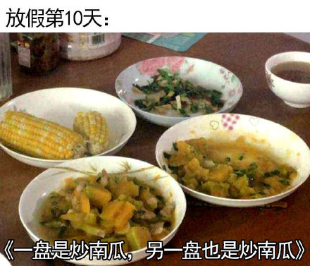 放假回家的我，状态简直和这套表情包一模一样