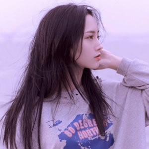 14张高清小清新长发侧脸女生QQ头像