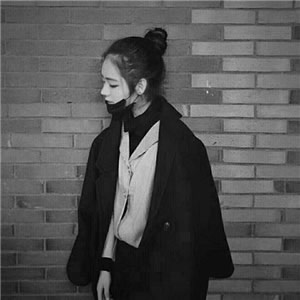霸气又酷！14张黑白戴口罩女生头像高清合集