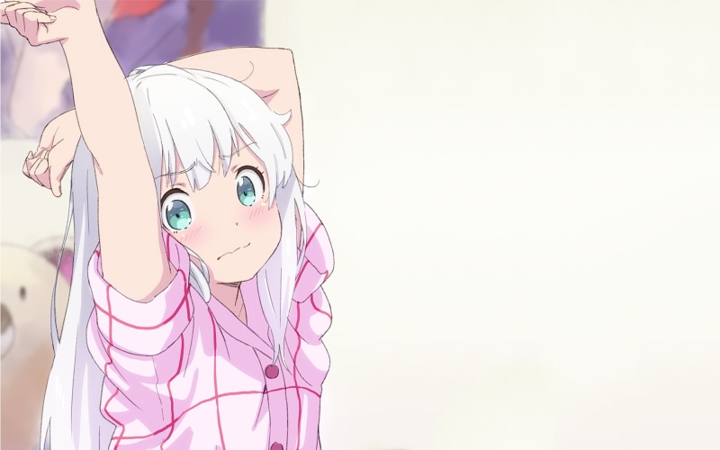 《埃罗芒阿老师》紫粉配色无人物动漫壁纸合集