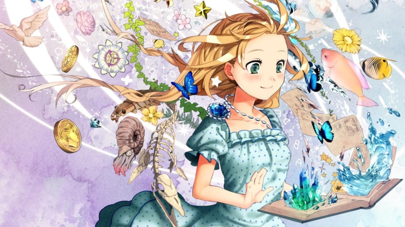治愈系动漫少女读书壁纸