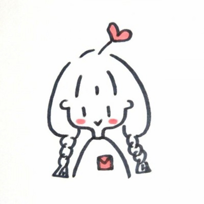 15张可爱动漫女生简笔画头像 高清无水印合集