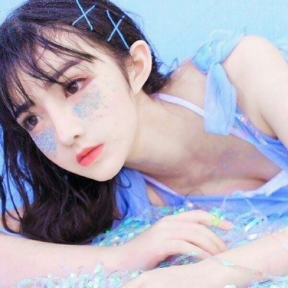喜欢蓝色的女生看过来！12张清新可爱的浅蓝色QQ女生头像