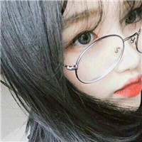 戴圆框眼镜的可爱韩系女生QQ头像 15张合集