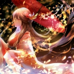 13张高清古风动漫撑伞女生头像 氛围感拉满