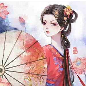 16张高清好看的唯美古风动漫女生头像合集