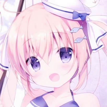 浅粉色系可爱动漫女生头像合集 17张高清图分享