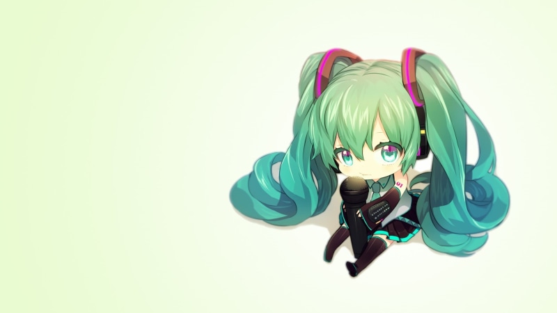 初音未来大头Q版壁纸合集