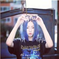 超拽感拉满！21张五颜六色染发女生QQ头像合集