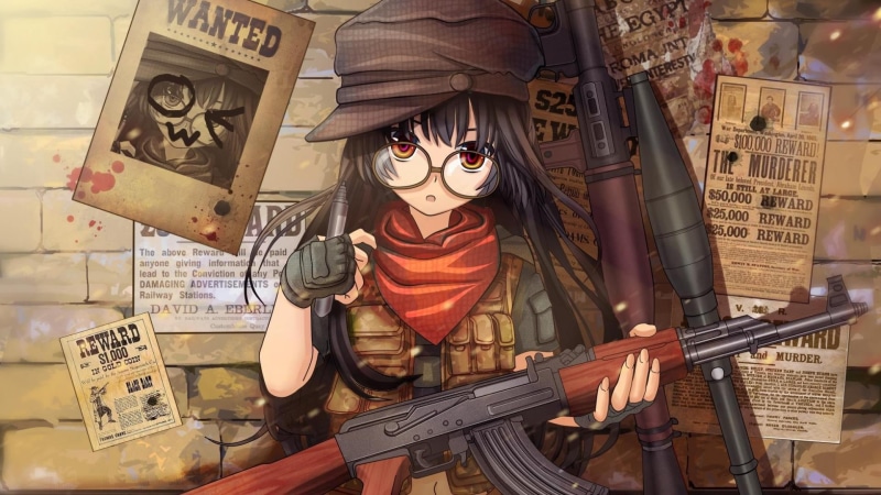 720P高清竖版动漫少女壁纸 长发少女手绘头像手机壁纸