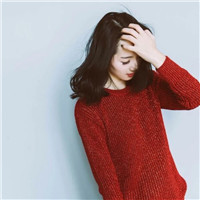 韩系红色系女生头像合集 18张好看的韩版红色女生头像