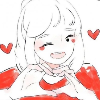 女生动漫头像合集！比心手势告白感拉满