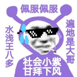 社会小紫又来整活了！这套表情包出自创作者猪曼