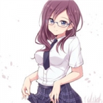 二次元戴眼镜女生头像 19张性感诱惑动漫女孩头像合集