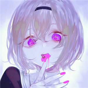 冷酷感拉满！12张高清黑化动漫少女头像合集