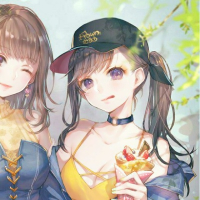 一人一张超好看！30张高清女生闺蜜动漫头像合集