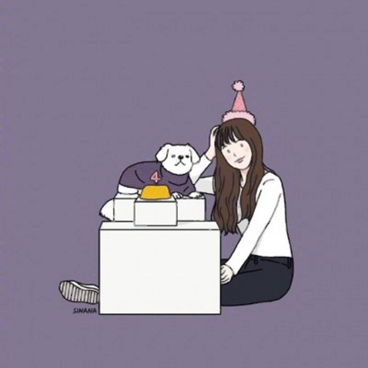 9张高清个性手绘女生卡通头像合集