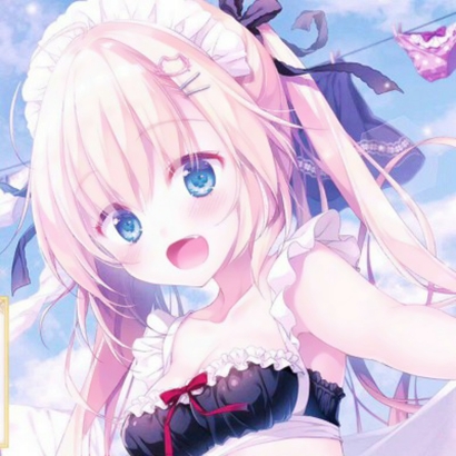 浅粉色系可爱动漫女生头像合集 17张高清图分享