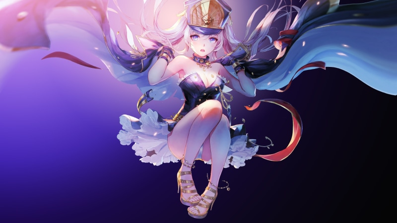 《国家队02绝美壁纸！粉发绿眼校服造型竖屏高清图》