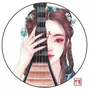 14张高清手绘古风闺蜜头像 氛围感拉满的古风美人头像