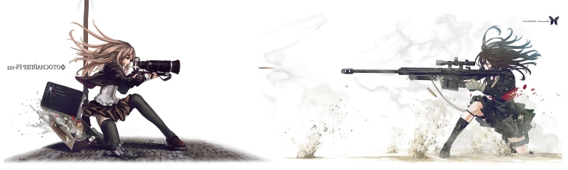 超绝4K巴雷特M82A1动漫壁纸！萌妹配大狙帅炸了