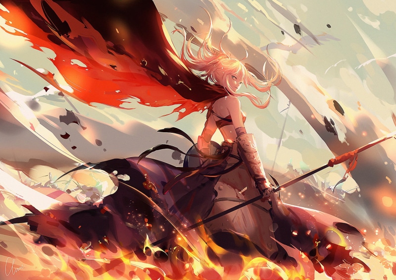 《Fate系列枪兵绝美壁纸合集 红白燃向场景拉满》