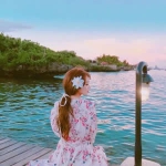 女生海边背影QQ头像 16张高清唯美氛围感素材