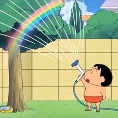 蜡笔小新洒水彩虹藏着表白？这套表情包太会了