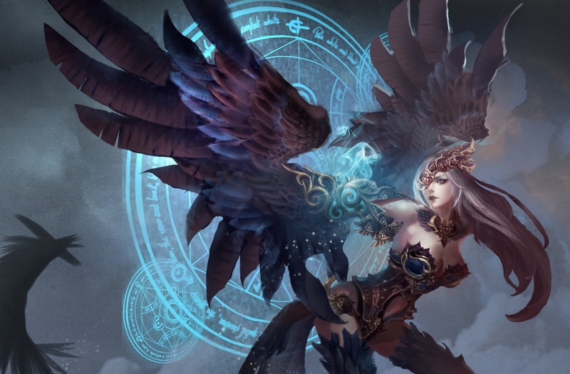 哈耳庇厄少女奇幻壁纸合集