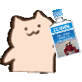 猫咪摇饮料GIF表情包