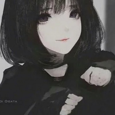 11张高清黑暗系二次元女生头像 氛围感拉满