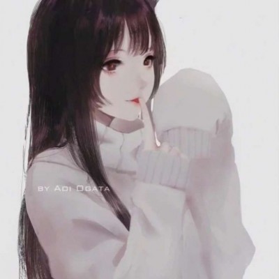 11张高清黑暗系二次元女生头像 氛围感拉满