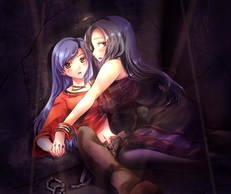 兔耳女孩百合同人壁纸合集