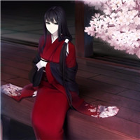 18张好看的穿和服二次元女生头像 动漫头像合集