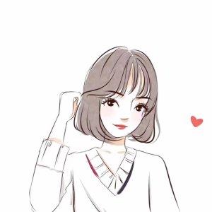 18张简约清新的女生手绘微信头像 氛围感拉满