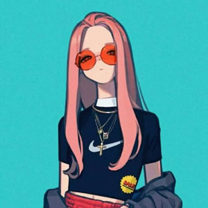 18张霸气高冷风格动漫女生QQ头像