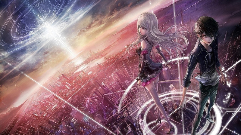 二次元少女赛车壁纸 高清720P 1366x768分辨率