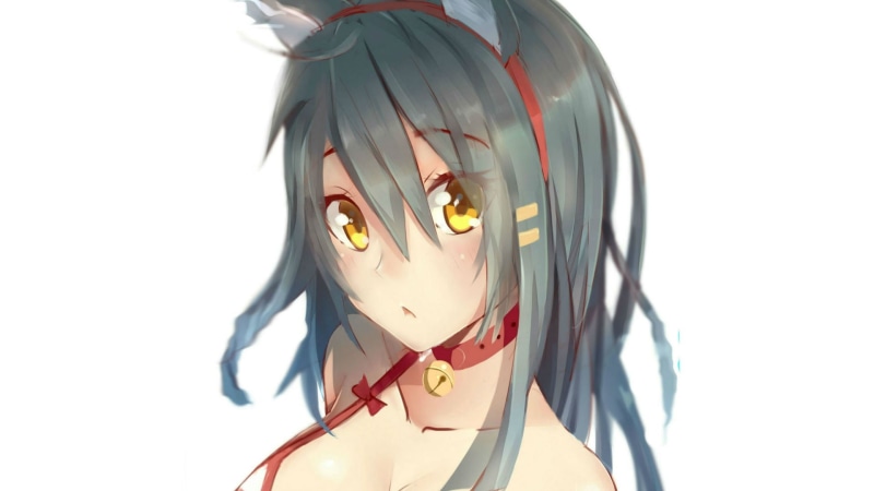 无人物创意裁剪二次元少女手作壁纸 舰娘榛名