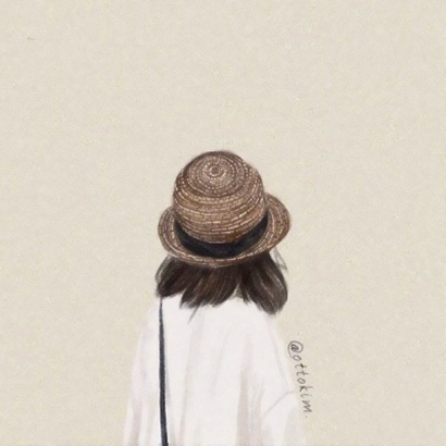 女生动漫背影QQ头像来啦！13张高清手绘唯美款任你挑