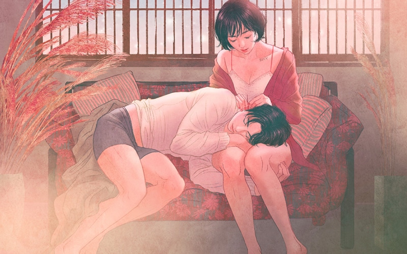 手绘情侣插画壁纸合集