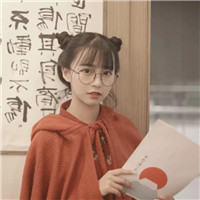 戴眼镜可爱呆萌女生头像合集 共18张