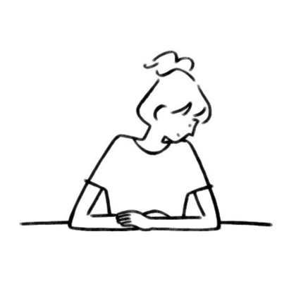 15张高清黑白简笔女生头像 适合当微信头像的手绘简画合集