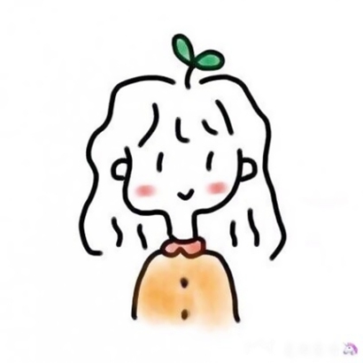 15张可爱动漫女生简笔画头像 高清无水印合集