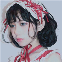 韩系红色系女生头像合集 18张好看的韩版红色女生头像